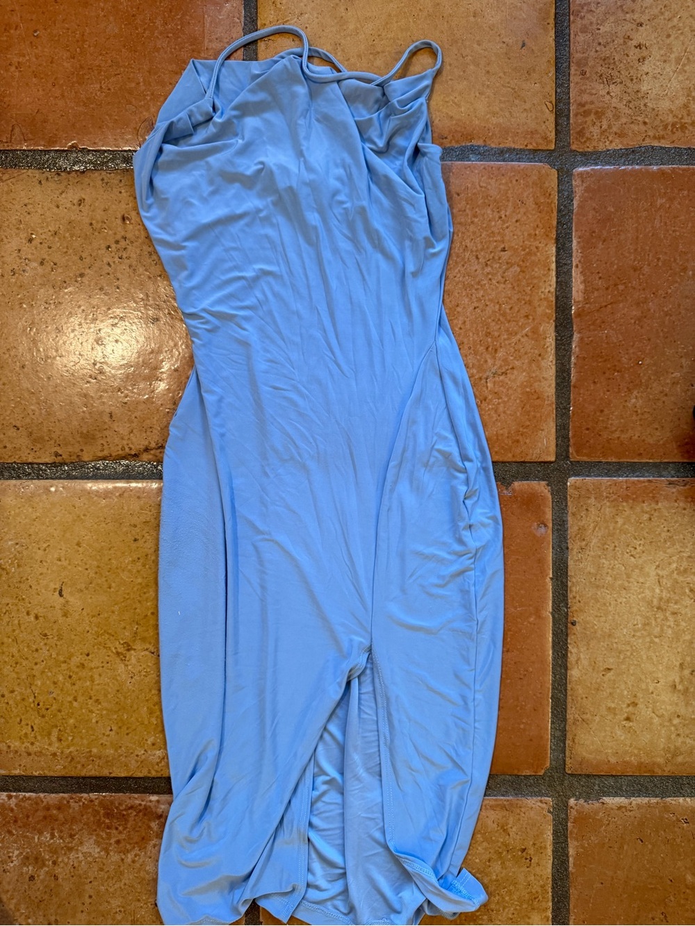 Light Blue Windsor dress with slit